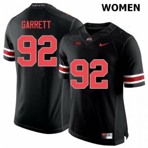 Women's Ohio State Buckeyes #92 Haskell Garrett Blackout Nike NCAA College Football Jersey Copuon AJW6644OP